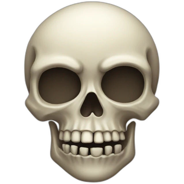 A SLEEPY SKULL emoji