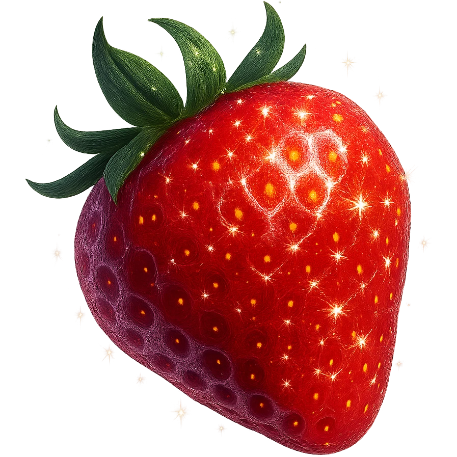 sparkling strawberry emoji