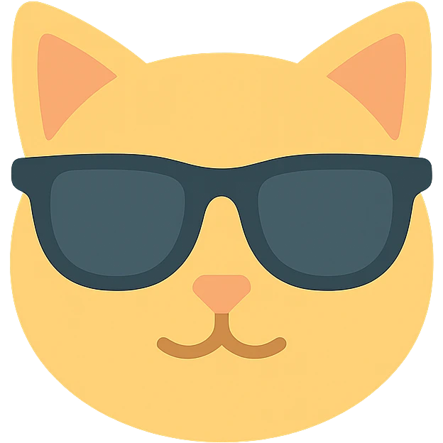 cat wearing sunglasses emoji