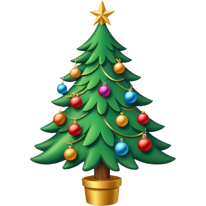 green Christmas tree emoji