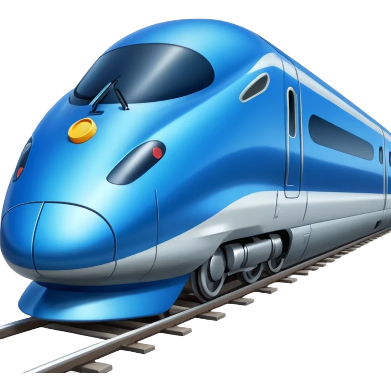 Blue bullet train emoji