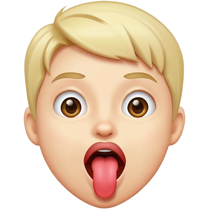 Excited sticking tongue out emoji