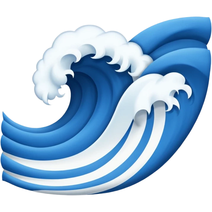 Wave Banner — blue cloth + white crest,Royal Banners emoji