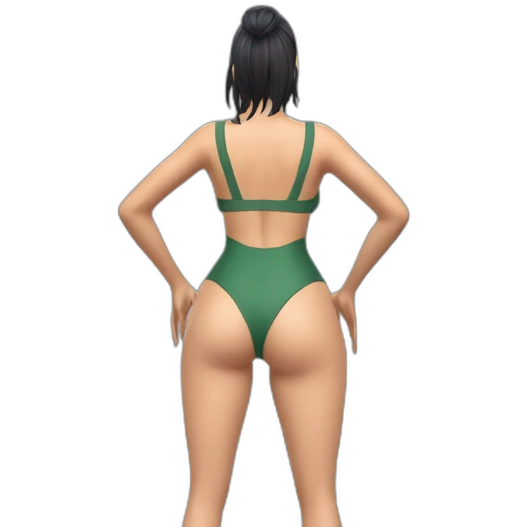 nico robin full body pawg tiny swimsuit bottom back focus emoji