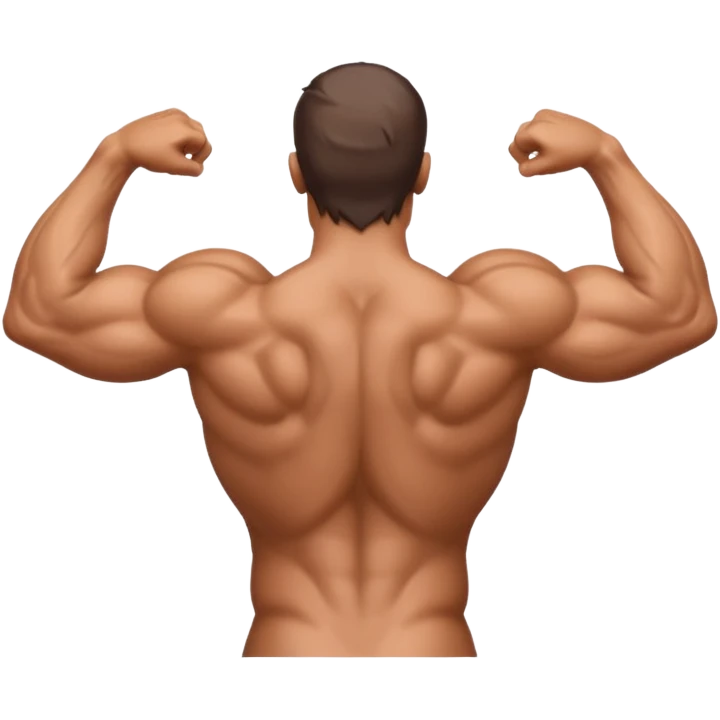big lats back muscles tissues  emoji