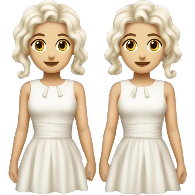 gemini symbol beautiful twins god like dress emoji