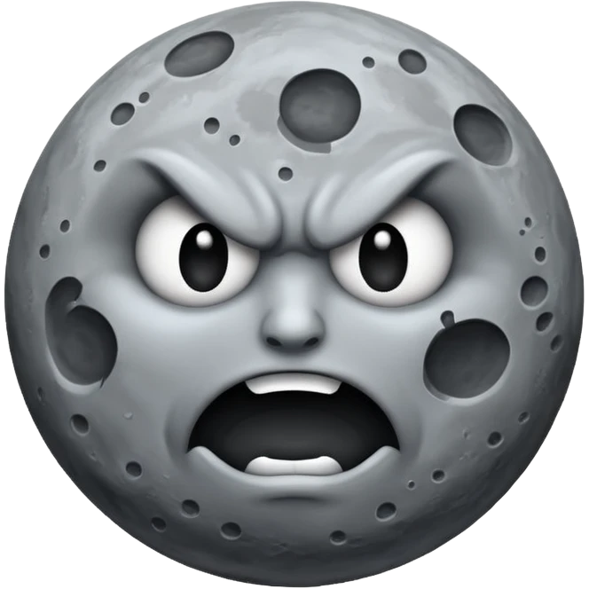 angry moon emoji