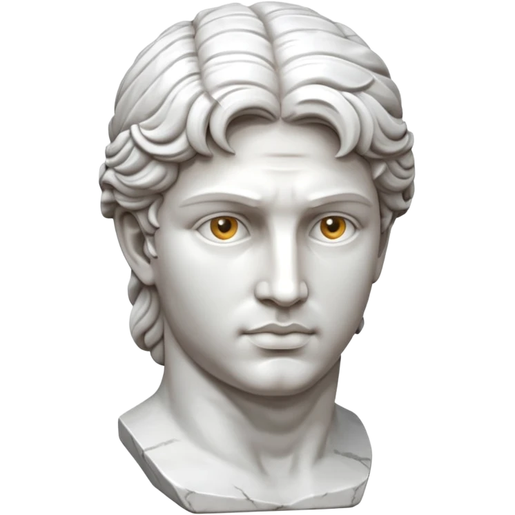 unfinished sculpture, part of the stone, david statue emoji