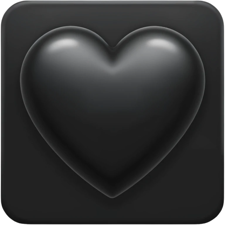 black heart emoji