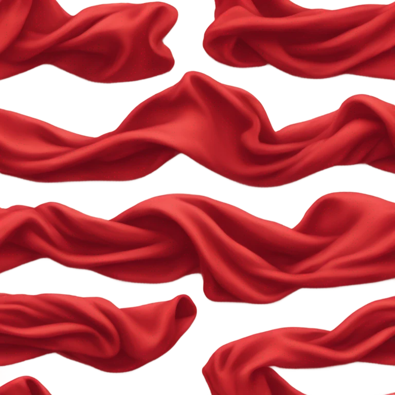 a piece of red cloth emoji
