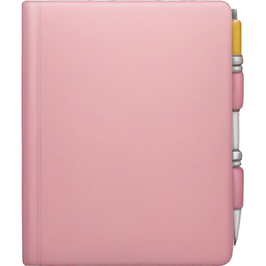 Light pink notebook emoji