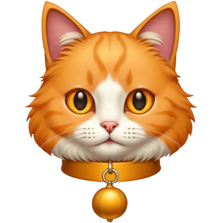 Cat with bell collar emoji