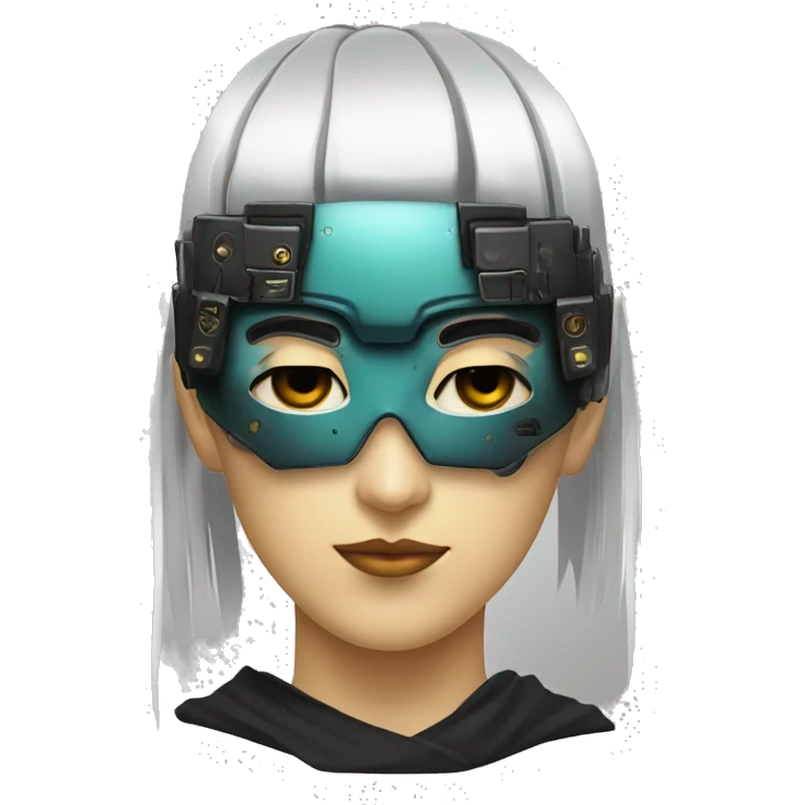 maschera giapponese stile cyberpunk  emoji