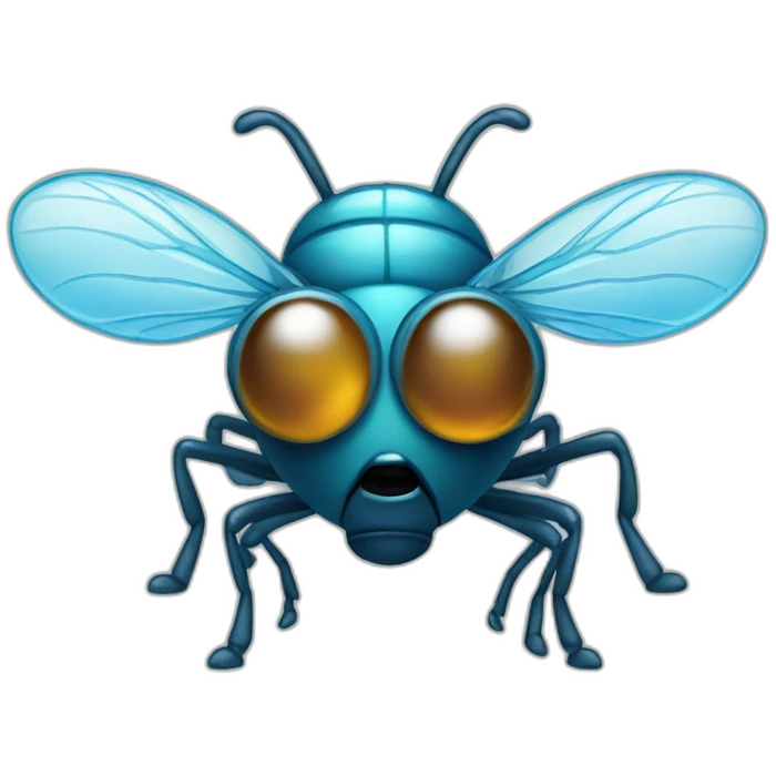 A fly that drinks a drop of water emoji