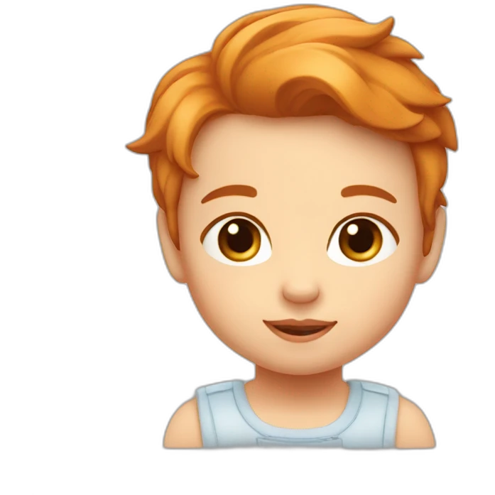 Bébé Chat roux emoji