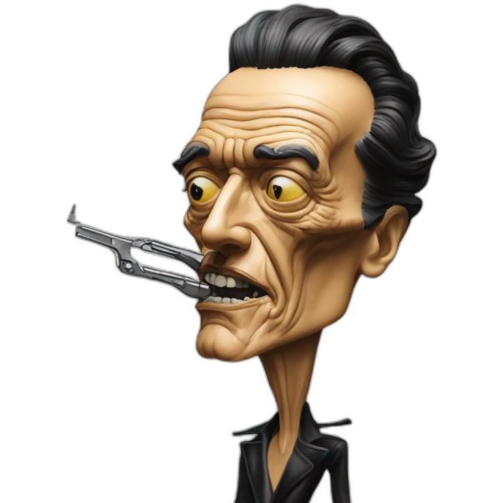 salvador dali like terminator emoji