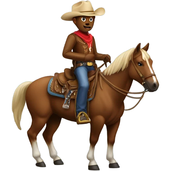 Cowboy on a horse  emoji
