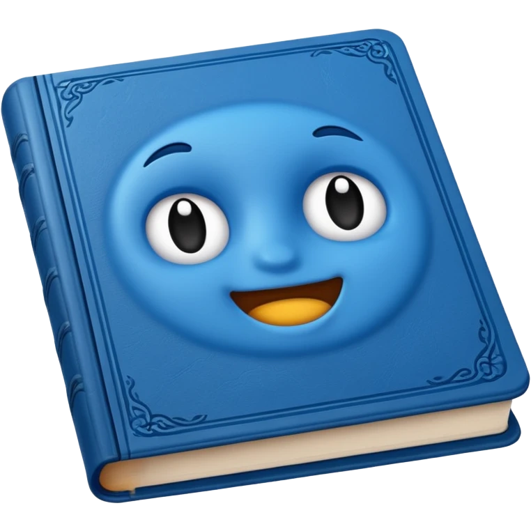 A thick blue book emoji