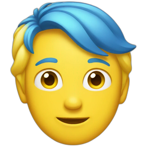 blue yellow emoji emoji