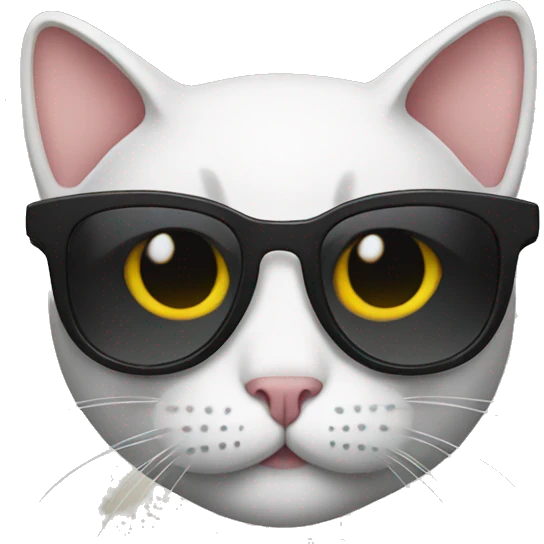 Cat with sunglasses emoji
