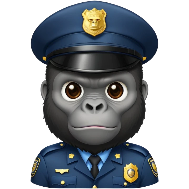 Gorilla cop emoji