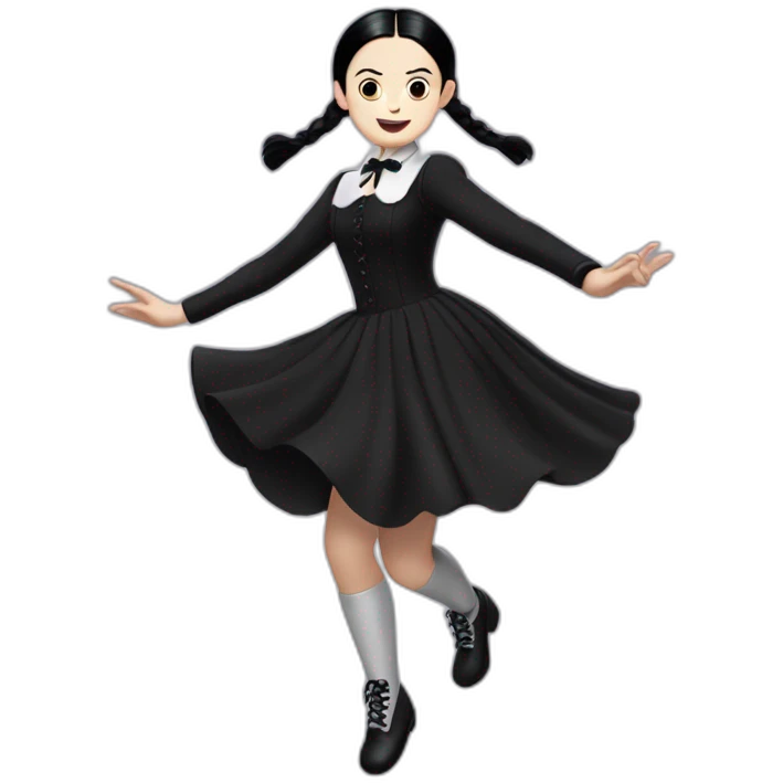 Wednesday Addams dancing emoji