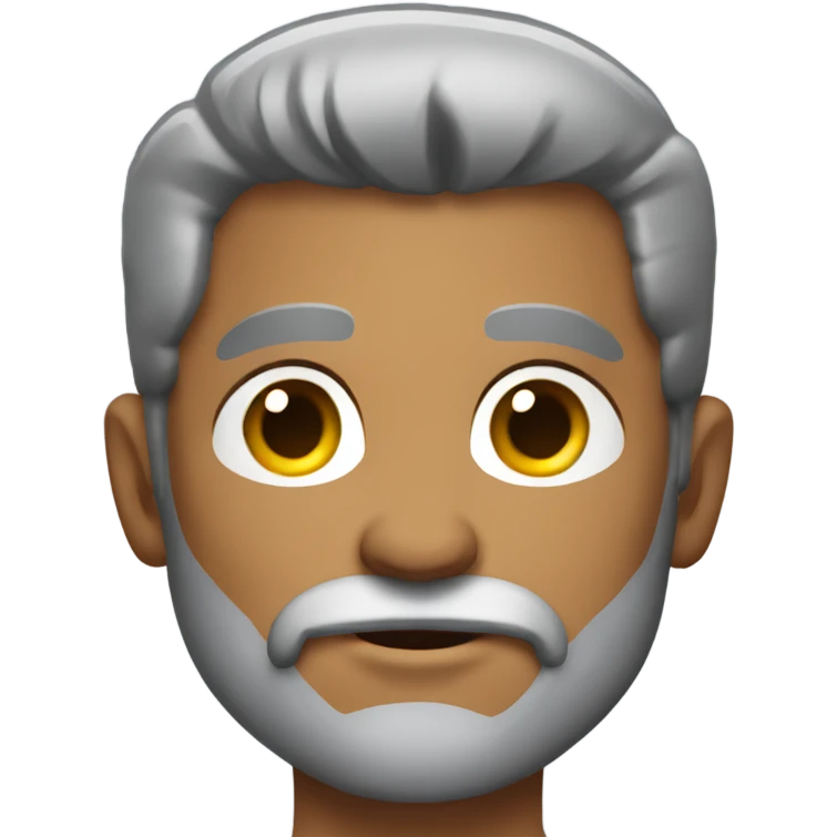 muscular man with gray beard emoji