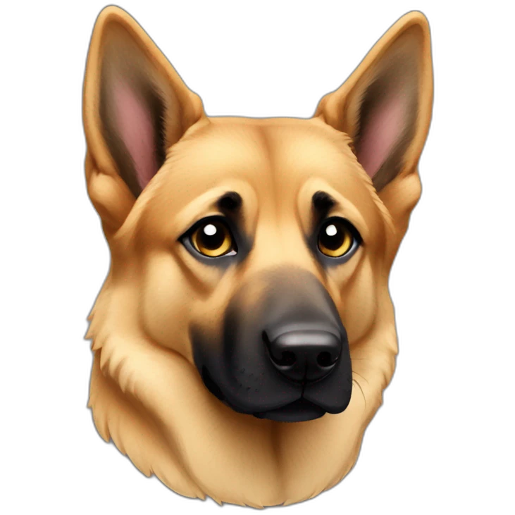 German-shepher—cookie emoji