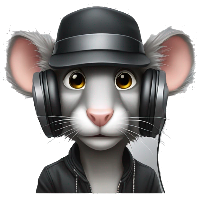 Beatiful DJ rat , he mane is Andrew emoji