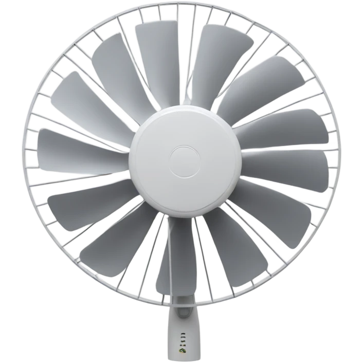 white stand fan blades only emoji