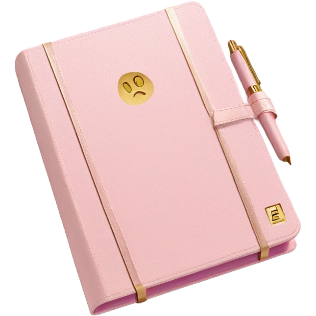 Sophisticated Pink Day Planner emoji