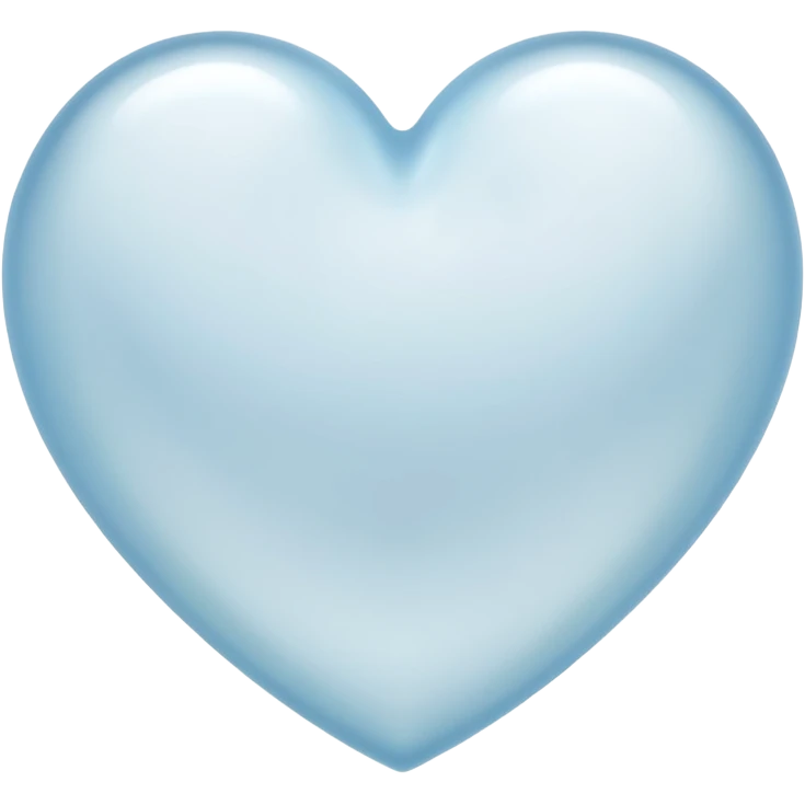 heart with a frosted glass effect emoji