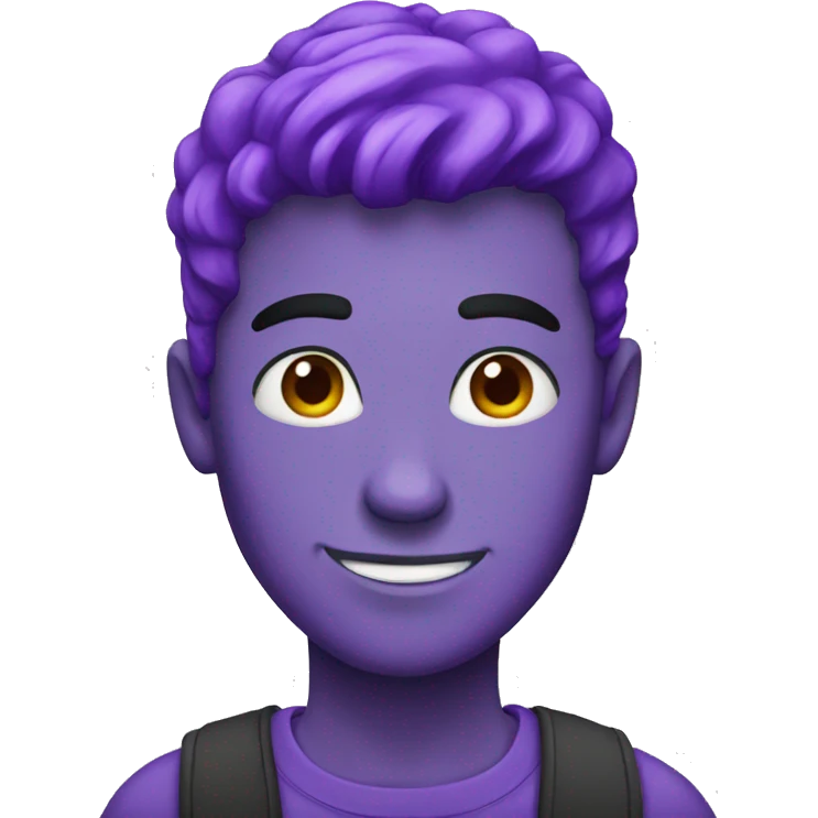 guy with purple hair emoji