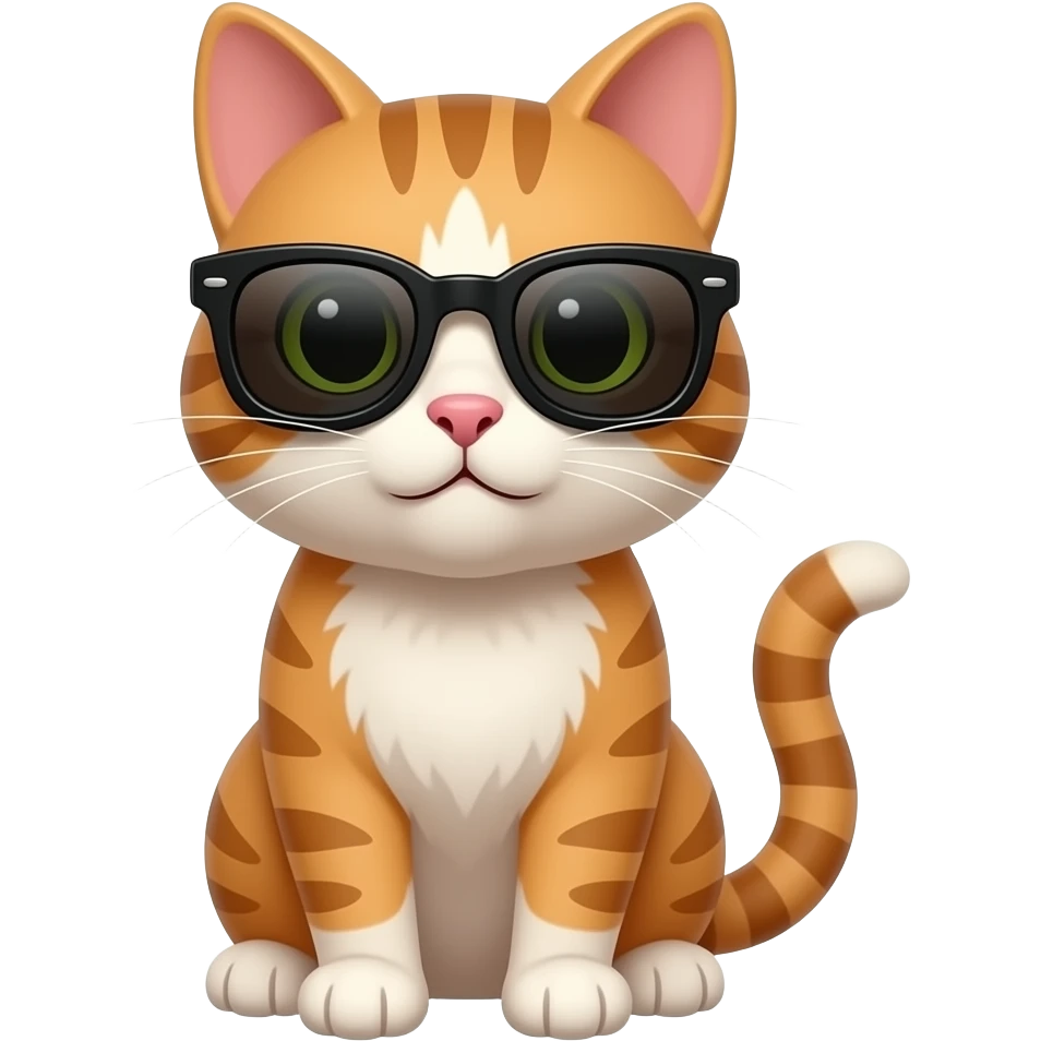 Cat wearing sunglasses emoji