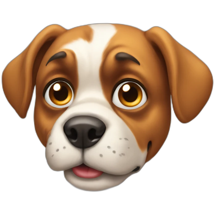 Very very very stupid dog emoji