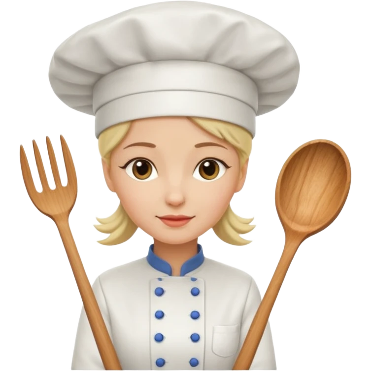 Lady chef cooking emoji