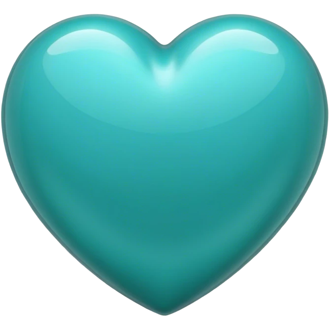 Teal heart emoji