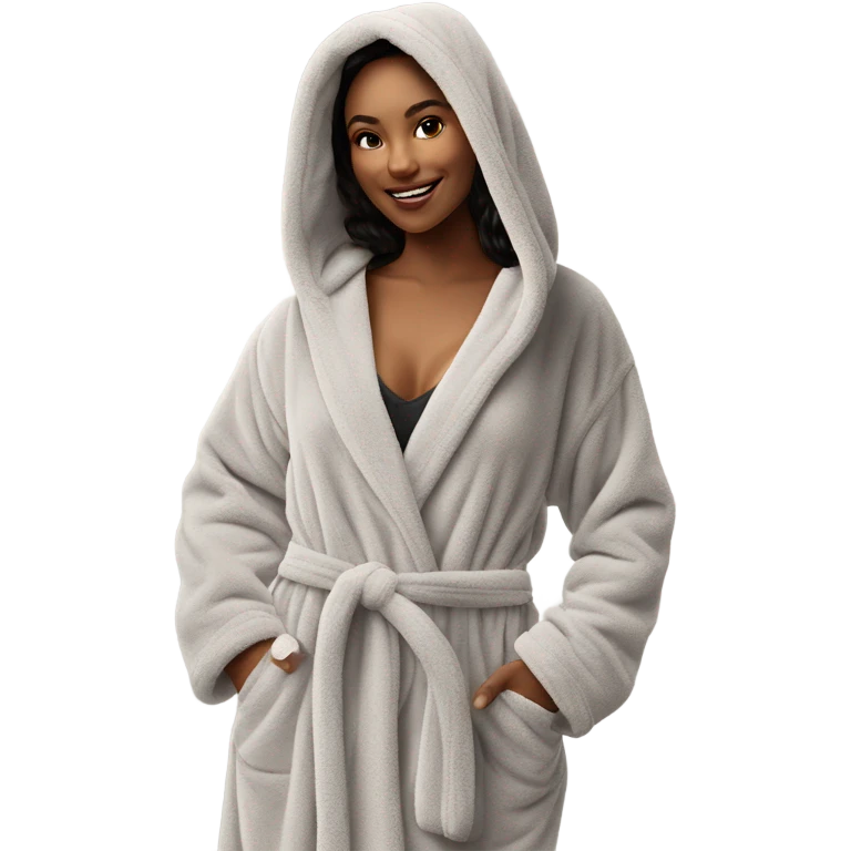 Cozy winter robe emoji