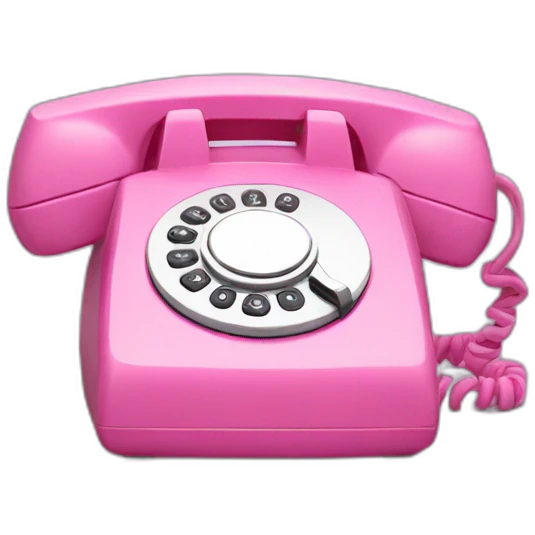 Pink phone mini emoji