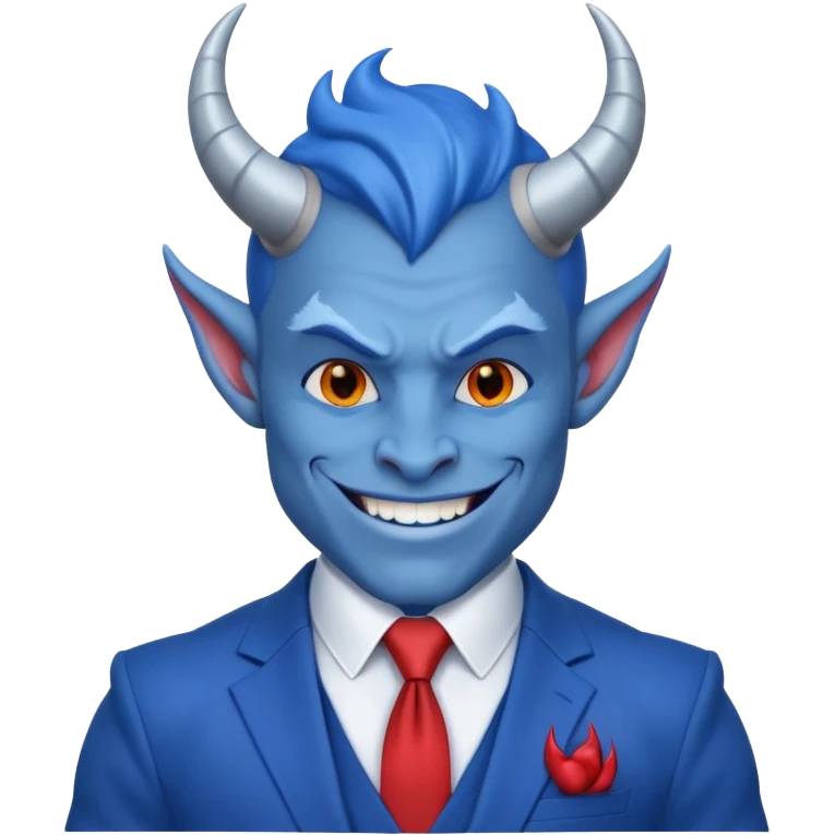 Kind Blue Devil emoji