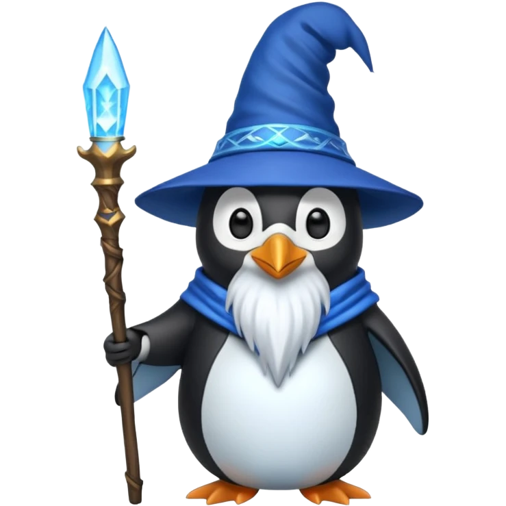 Penguin Wizard emoji
