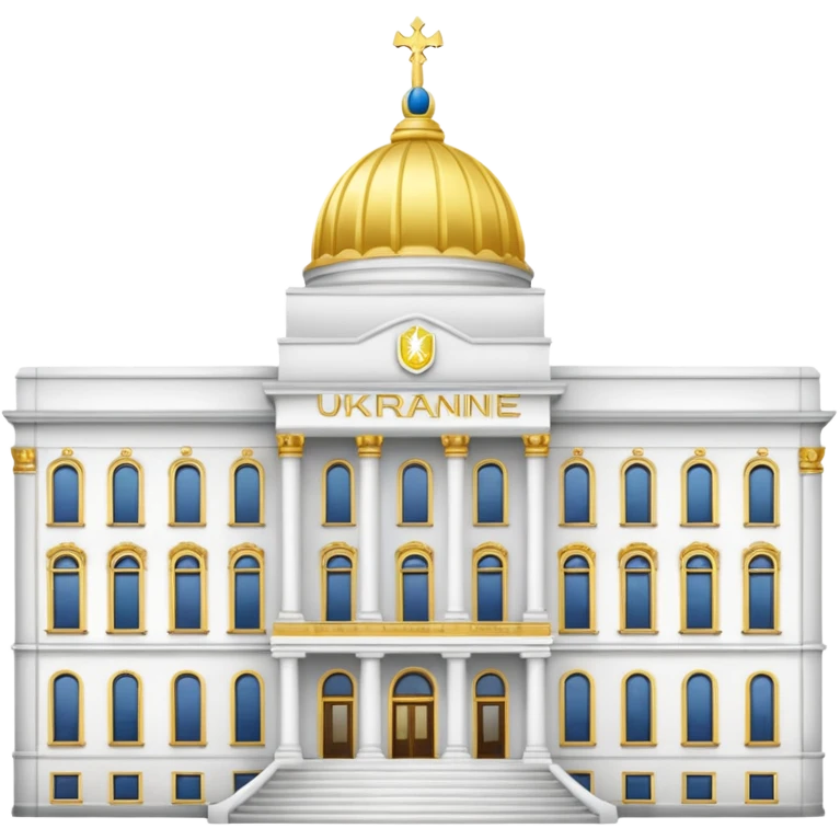 make the png emoji of Ukraine president's office building emoji