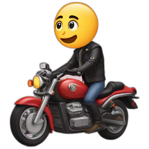  Zemmour on a motorcycle emoji