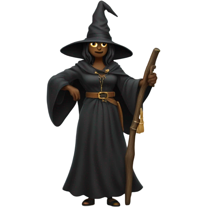 witch with an ak-47 emoji