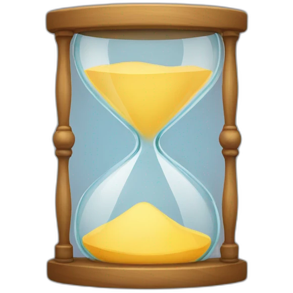 Cute hour glass emoji