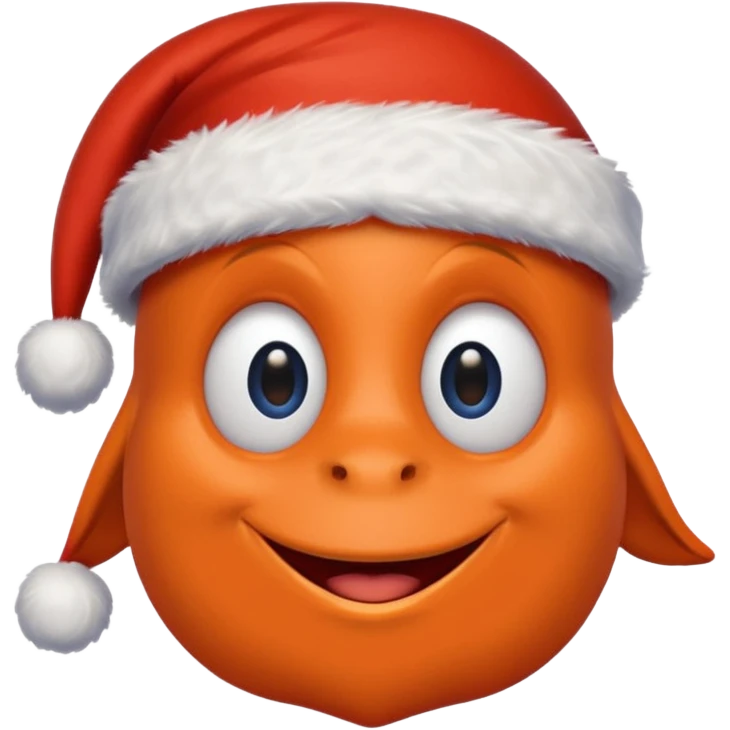Dory wearing a santa hat emoji