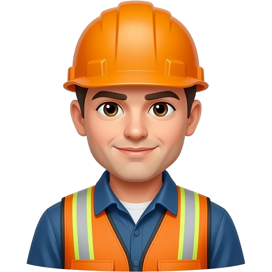Construction worker fighter jet emoji