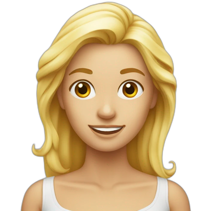 Blonde à l’île Maurice  emoji