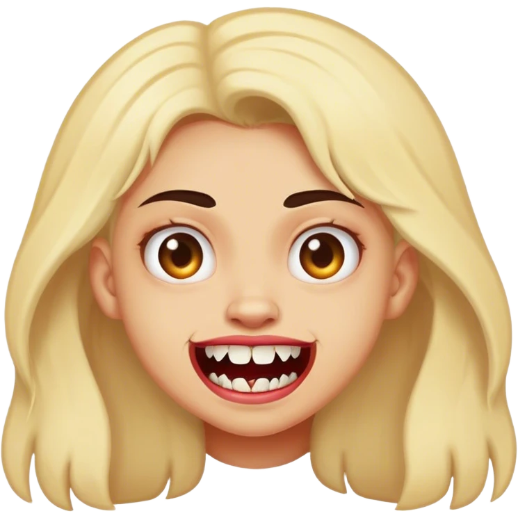Ugly little sister with buck teeth emoji