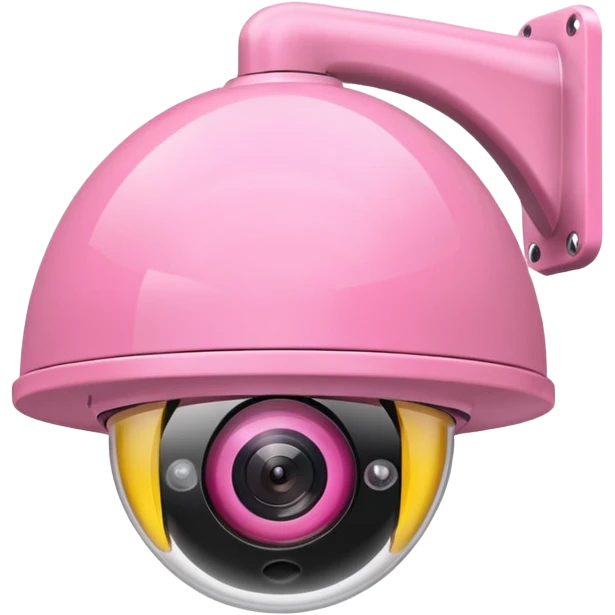 Security Camera pink  emoji